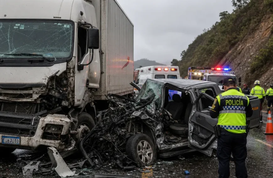 Accidente de Tránsito en Copiapó: Impacto Fatal de Camión a Camioneta