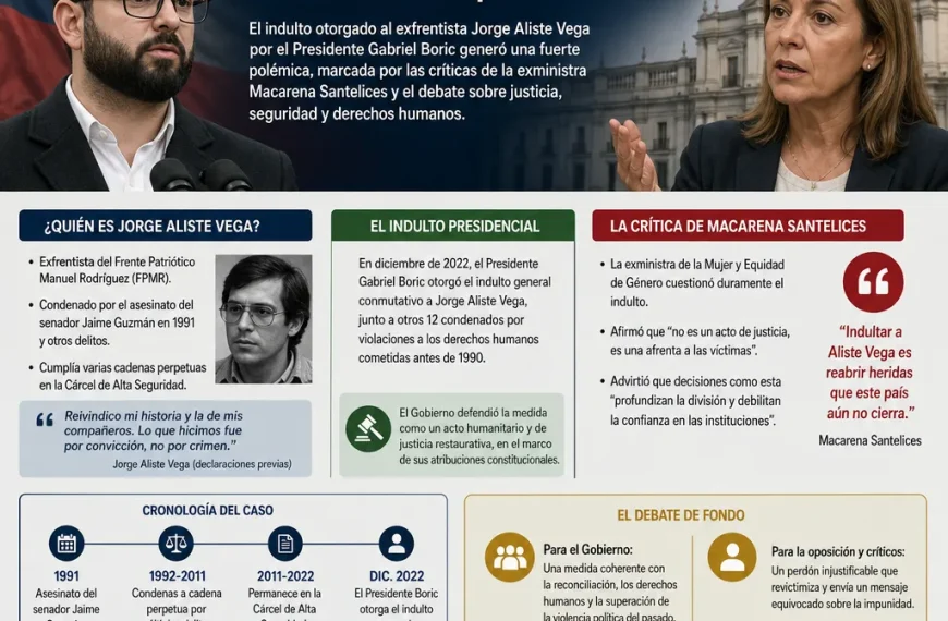 Indulto Aliste Vega: La controversia que sacude a Macarena Santelices