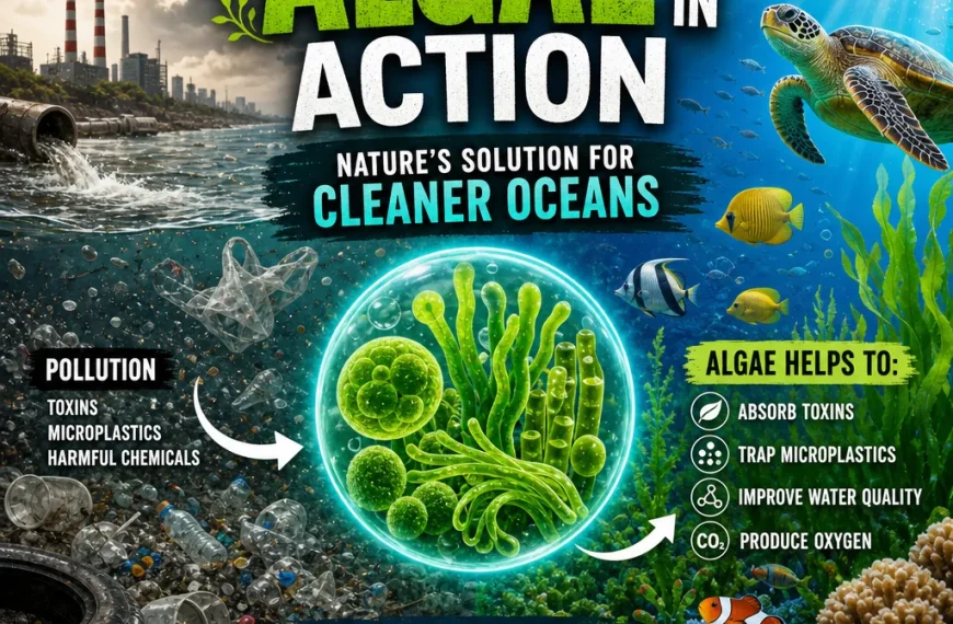 Algas y contaminación del mar: ¿Una solución para el petróleo en el océano?