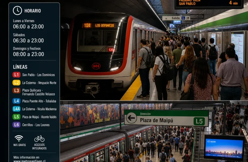 Metro de Santiago: ¿Qué líneas están operativas este 29 de octubre?