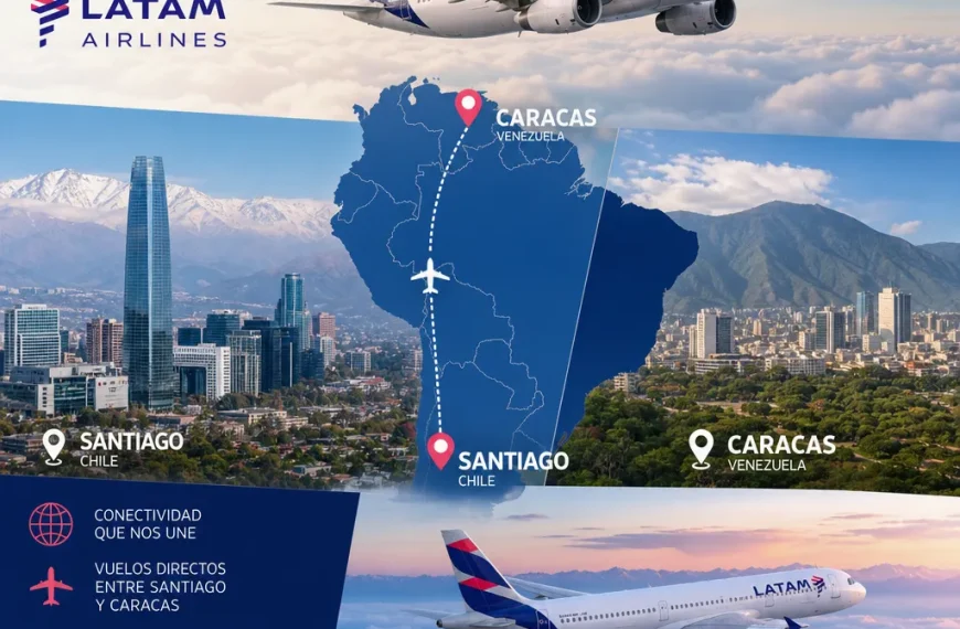 Ruta directa Santiago Caracas: ¿Qué esperar de esta nueva conexión?