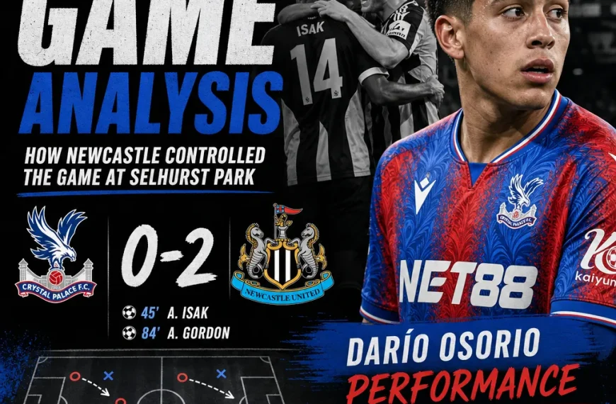 Crystal Palace: Un Análisis de la Derrota ante el Newcastle