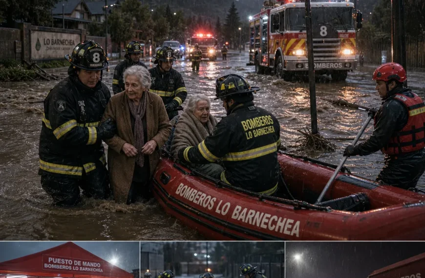 Inundación en Lo Barnechea: La impactante respuesta de Bomberos