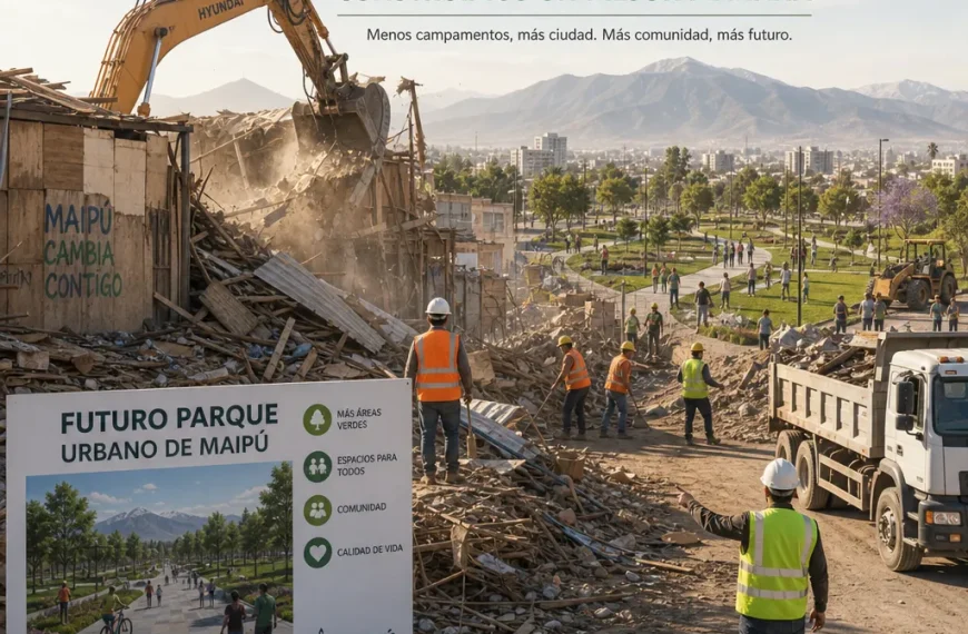 Demolición del campamento: Un cambio importante en Maipú